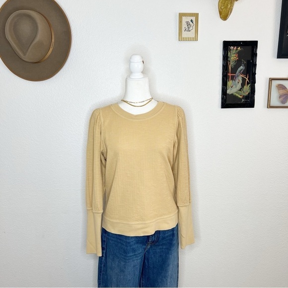 Apiece Apart Olimpio Sweatshirt Dijon Yellow Size S - Picture 1 of 9